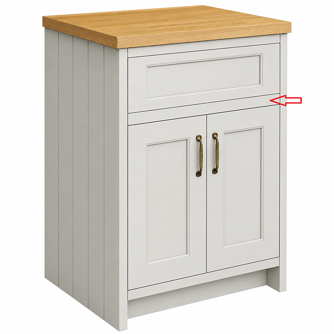 Top Brace for Chatsworth Grey 590mm Vanity Unit