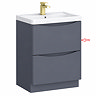 Top Drawer Front for Monza 600mm Floor Drawer Vanity Unit Matt Grey