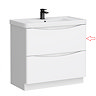 Top Drawer Front for Monza 900mm Floor Drawer Vanity Unit Gloss White