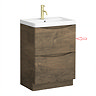 Top Drawer Front for Monza Chestnut 600mm Wide Floor Standing Vanity Unit