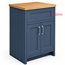 Top Fascia for Chatsworth Blue 610mm Vanity Unit