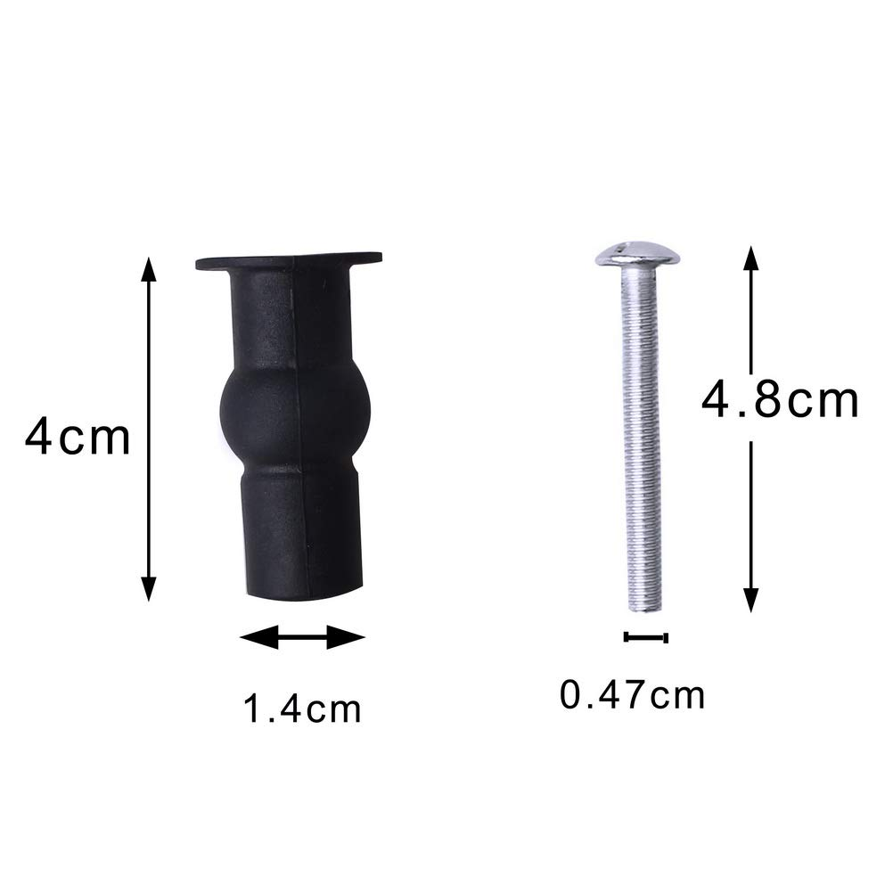 Top Fixing WC Seat Rubber Seat Securing Insert Plug and Screws