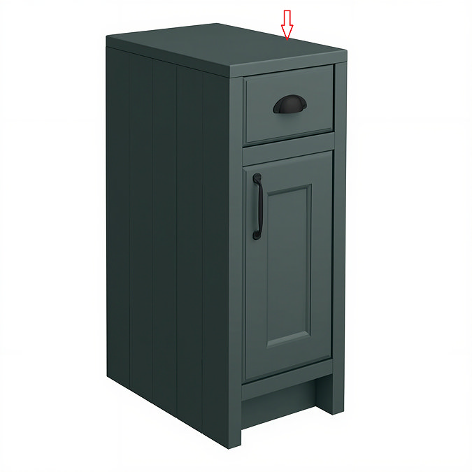 Top Lid for Chatsworth 300mm Green Cupboard Unit