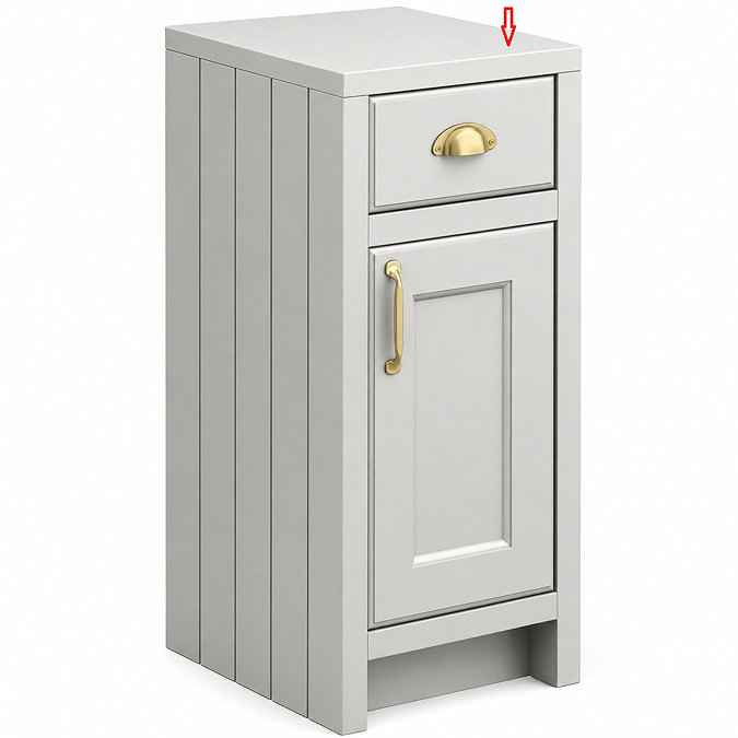 Top Lid for Chatsworth Grey Cupboard Unit 300mm