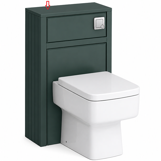 Top Lid for Chatsworth Traditional 500mm Green WC Unit