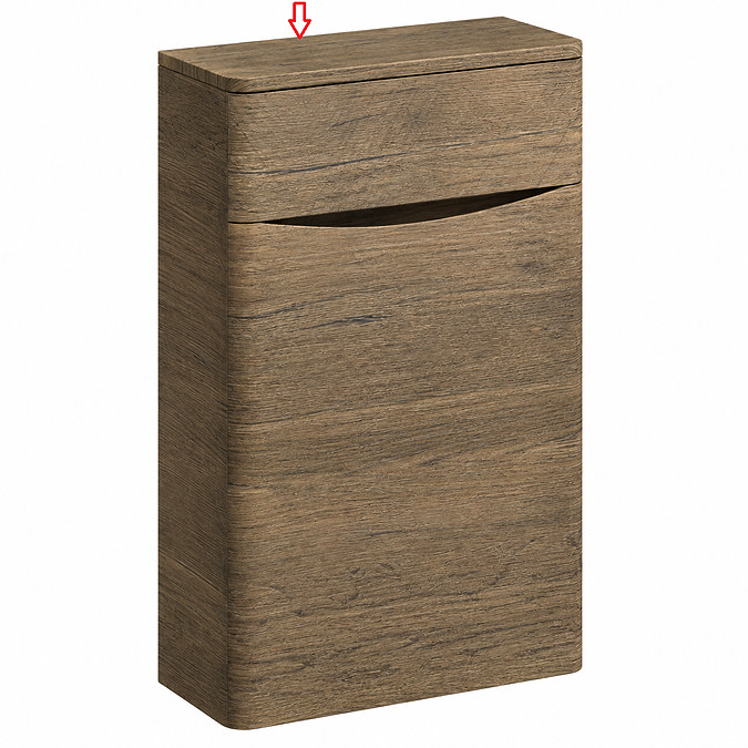 Top Lid for Monza 500mm WC Unit Chestnut