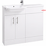 Top Plinth for Nova Emporio 1000mm Compact Semi-Recessed Combination Basin and WC Unit