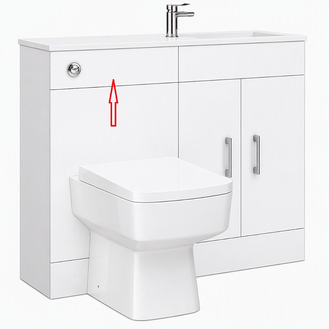 Top WC Plinth for Valencia 1000mm Slimline Combination WC Unit