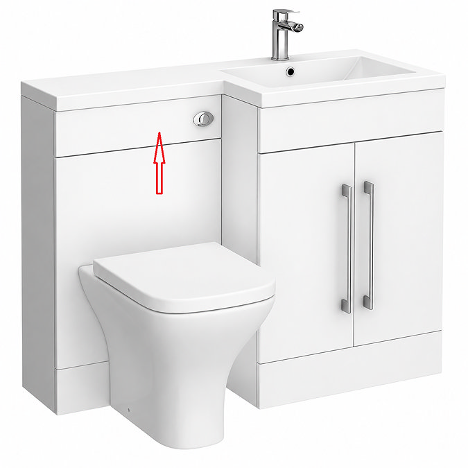 Top WC plinth for Valencia 900/1100mm White Gloss WC Unit