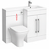 Top WC plinth for Valencia 900/1100mm White Gloss WC Unit