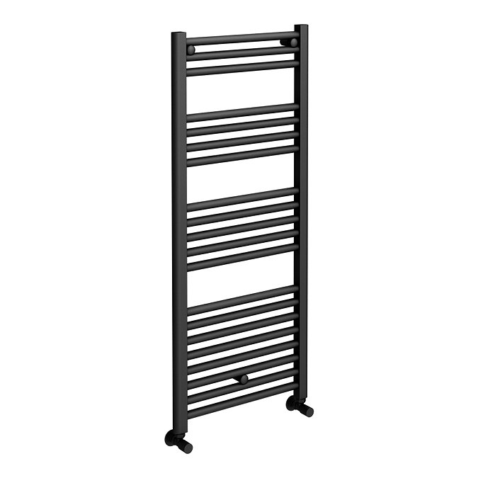 Toreno Black W500 x H1200mm Heated Towel Rail