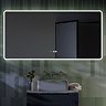 Toreno 1200 x 600mm Bluetooth LED Illuminated Mirror with Anti-Fog, Shaver Socket, Touch Sensor, and Time Display