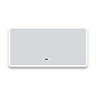 Toreno 1200 x 600mm Bluetooth LED Illuminated Mirror with Anti-Fog, Shaver Socket, Touch Sensor, and Time Display