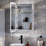 Toreno 500 x 700mm LED Illuminated Mirror Cabinet with Motion Sensor, Anti-Fog & Shaving Socket