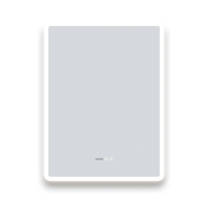 Toreno 600 x 800mm Ambient LED Bluetooth Mirror with Touch Sensor, Dimmer, Anti-Fog, Digital Clock and Shaving Port