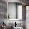 Toreno 700 x 650mm LED Illuminated 2-Door Mirror Cabinet with Motion Sensor, Anti-Fog & Shaving Socket