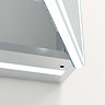 Toreno 700 x 800mm LED Illuminated 2-Door Mirror Cabinet with Motion Sensor, Shaving Socket & Anti-Fog