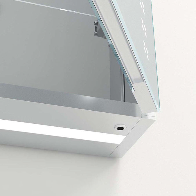 Toreno 800 x 600mm LED Illuminated 2-Door Mirror Cabinet incl. Motion Sensor