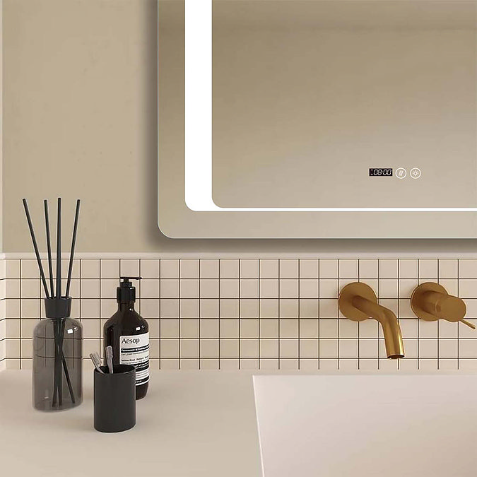 Toreno 800x600mm LED Illuminated Bathroom Mirror inc. Anti-Fog & Touch Sensor