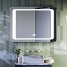 Toreno 800 x 600mm LED Illuminated Mirror with Anti-Fog, Dimmer, Touch Sensor, Time/Temperature Display and Shaving Port