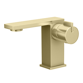 Toreno Casa Mono Basin Mixer Tap Brushed Brass