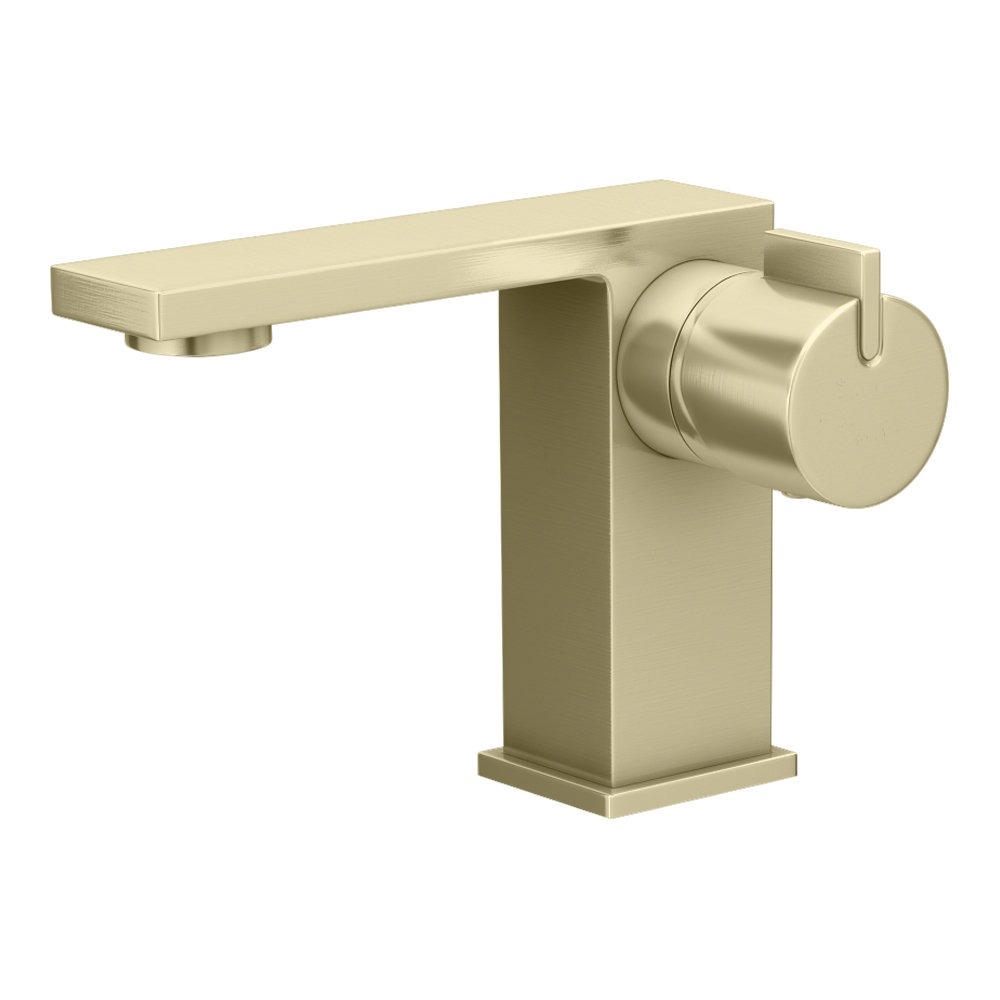 Toreno Casa Mono Basin Mixer Tap Brushed Brass | Victorian Plumbing UK