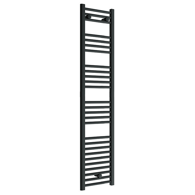 Toreno Heated Towel Rail – Matt Black – 300 x 1600mm – Straight Bars