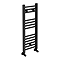 Toreno Black W300 x H800mm Heated Towel Rail - Straight