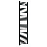 Toreno Heated Towel Rail - Matt Black - 400 x 1600mm - Straight Bars