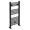 Toreno Black W400 x H800mm Heated Towel Rail - Straight