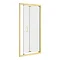 Toreno Brushed Brass 1000 x 1850 Bi-Fold Shower Door