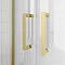 Toreno Brushed Brass 1000 x 800mm Offset Quadrant Shower Enclosure without Tray