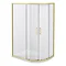 Toreno Brushed Brass 1200 x 900mm Offset Quadrant Shower Enclosure without Tray