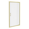 Toreno Brushed Brass 760 x 1850 Pivot Shower Door