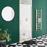 Toreno Brushed Brass 760 x 1850 Pivot Shower Door