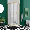 Toreno Brushed Brass 800 x 800 x 1900mm Quadrant Shower Enclosure - Tray Not Included