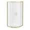 Toreno Brushed Brass 900 x 900mm Quadrant Shower Enclosure