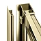 Toreno Brushed Brass Shower Door + Side Panel Enclosure Concealed Screw Cover Profiles
