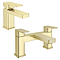 Toreno Brushed Brass Tap Package (Bath + Basin Tap)