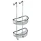Toreno Chrome 2-Tier Hanging Shower Caddy Large Image