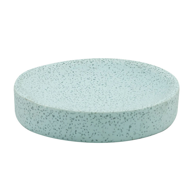 Toreno Duck Egg Terrazzo-Effect Polyresin Soap Dish Large Image