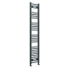 Toreno Heated Towel Rail - Anthracite - 300 x 1600mm - Curved Bars