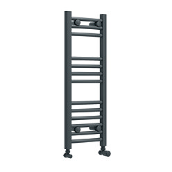Toreno Heated Towel Rail - Anthracite - 300 x 800mm - Curved Bars