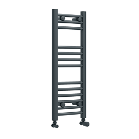 Toreno Heated Towel Rail - Anthracite - 300 x 800mm - Curved Bars