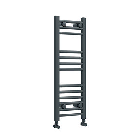 Toreno Heated Towel Rail - Anthracite - 300 x 800mm - Curved Bars