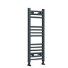 Toreno Heated Towel Rail - Anthracite - 300 x 800mm - Curved Bars