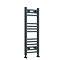 Toreno Heated Towel Rail - Anthracite - 300 x 800mm - Curved Bars
