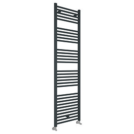 Toreno Heated Towel Rail - Anthracite - 500 x 1800mm - Straight Bars