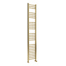 Toreno Heated Towel Rail - Brushed Brass - 300 x 1600mm - Curved Bars