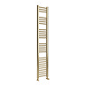 Toreno Heated Towel Rail - Brushed Brass - 300 x 1600mm - Straight Bars
